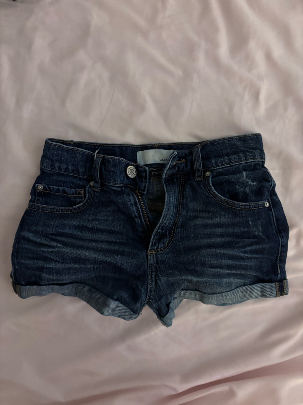 Garage vintage Dark Blue Denim Shorts